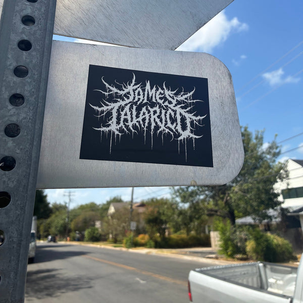 TEAM TALARICO - BLACK METAL BUMPER STICKER