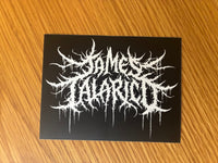 TEAM TALARICO - BLACK METAL BUMPER STICKER