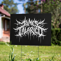 Alternative black metal campaign style meme yard sign